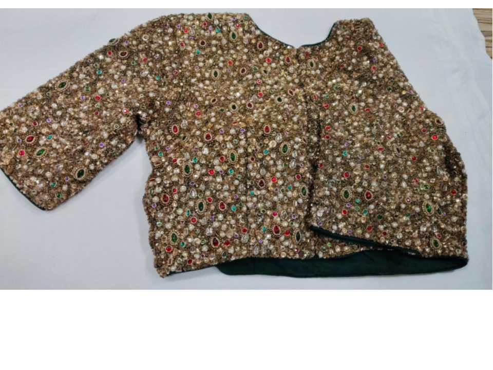 Silk Emb Blouse 175164