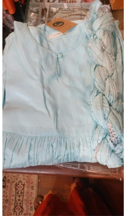 Muslin Suit Set with Lurex