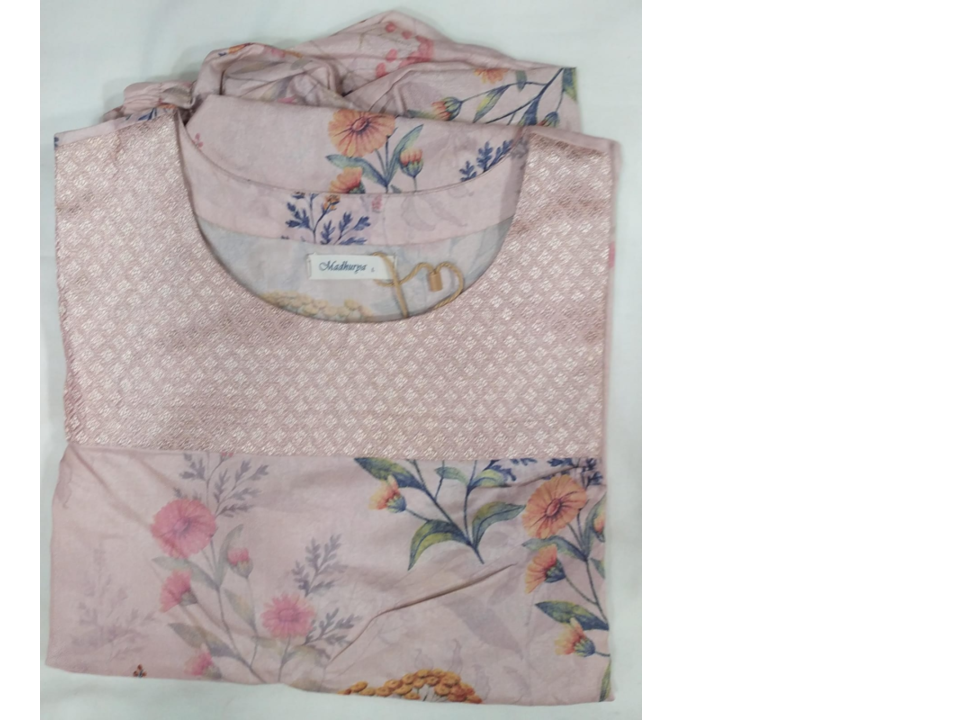 Brocade Silk Kurti Pant 175742