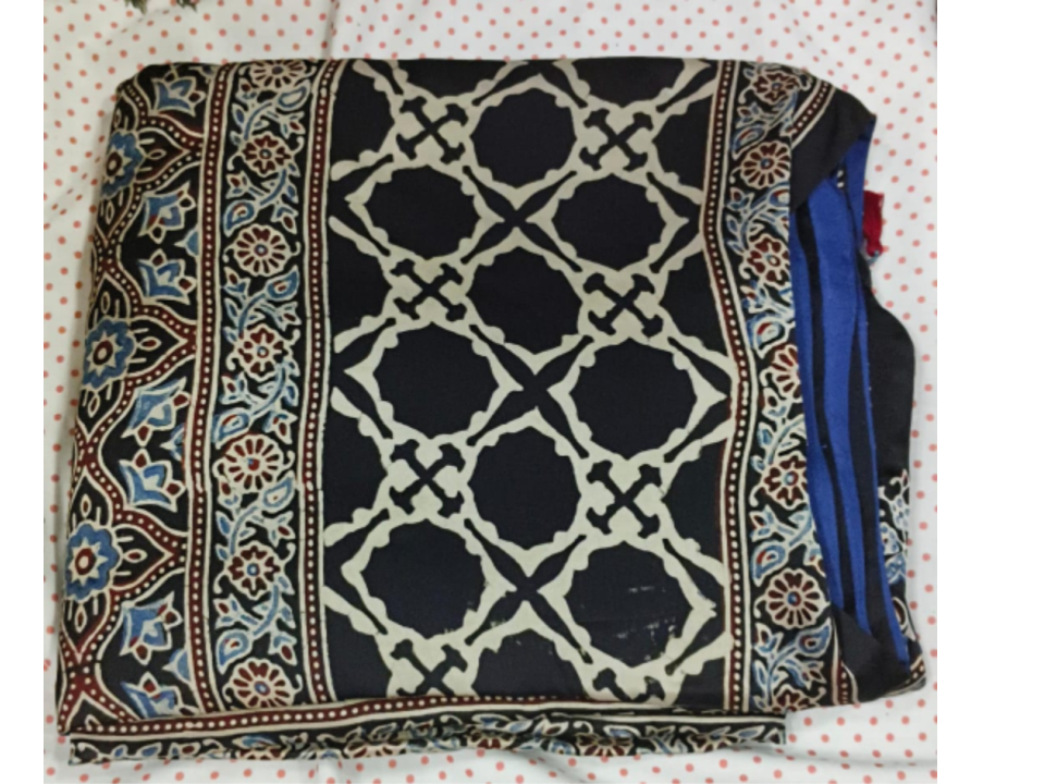 Emb Ajrakh Modal Saree 171978