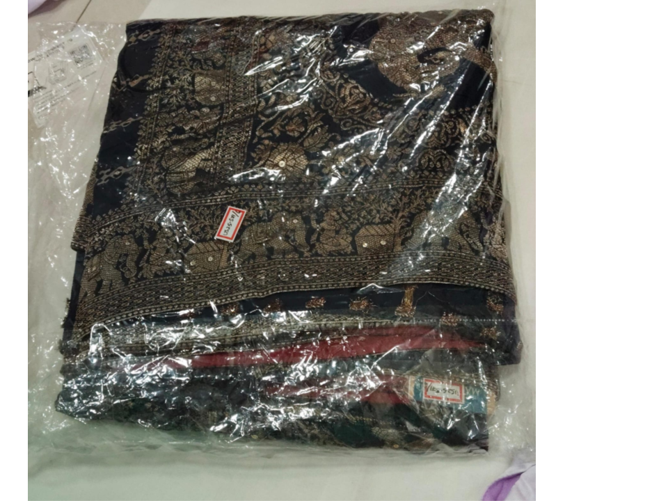 Ajrakh Rich Dola Silk Emb Saree 163879