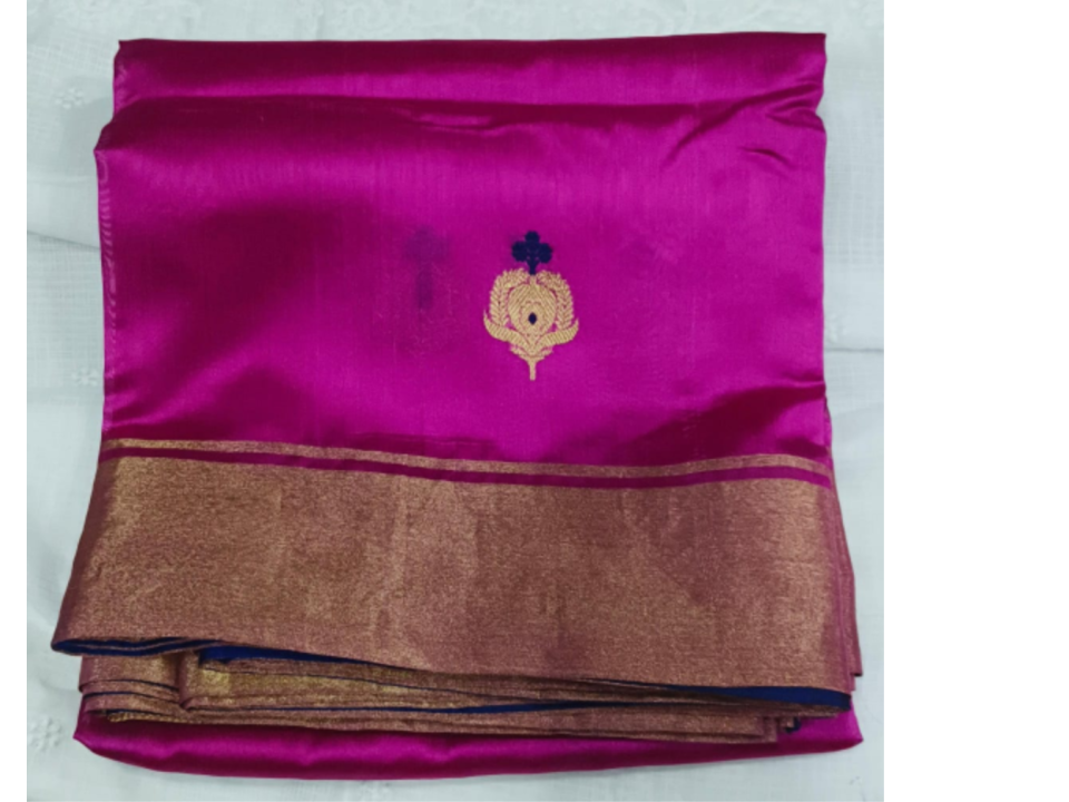Chanderi Silk Emb Saree 173911