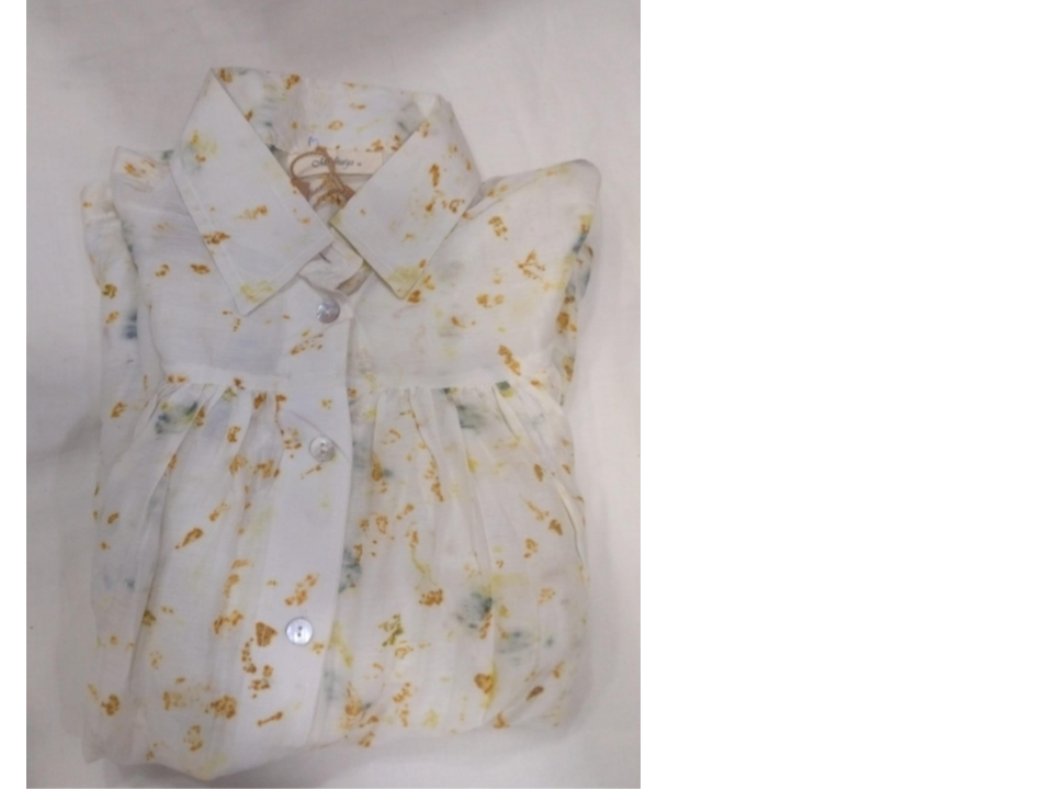 Eco print Silk cotton Shirt 175097