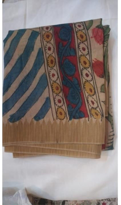 Kalamkari chanderi silk cotton saree