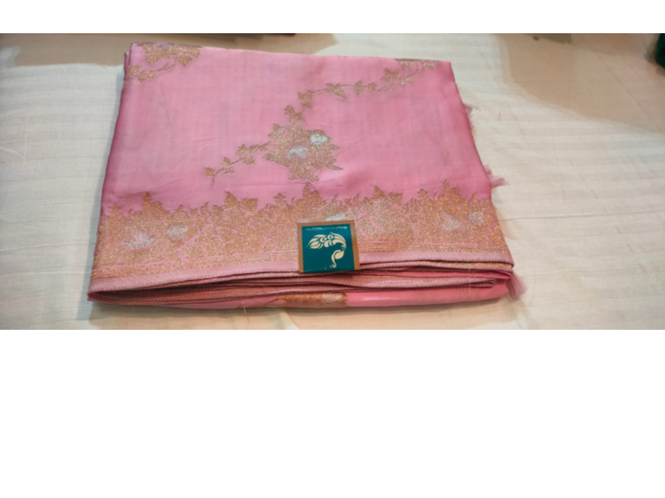 Tissue Embroidered Saree 175310