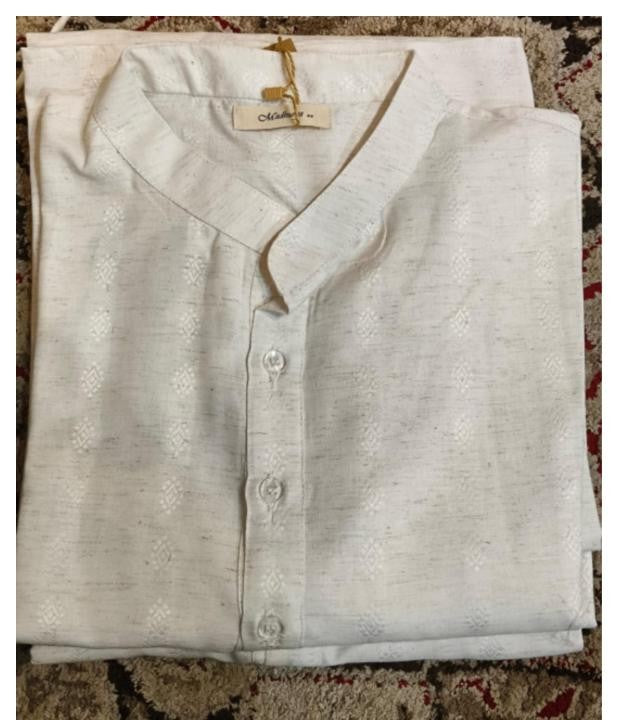 White Cotton Kurta