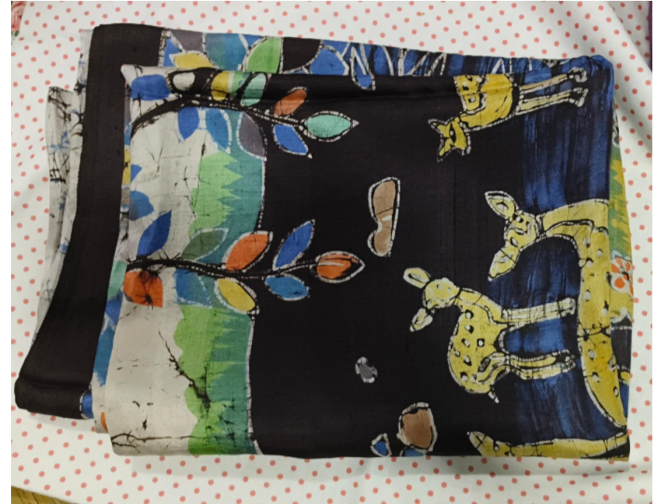 Batik Silk Dupatta 174377