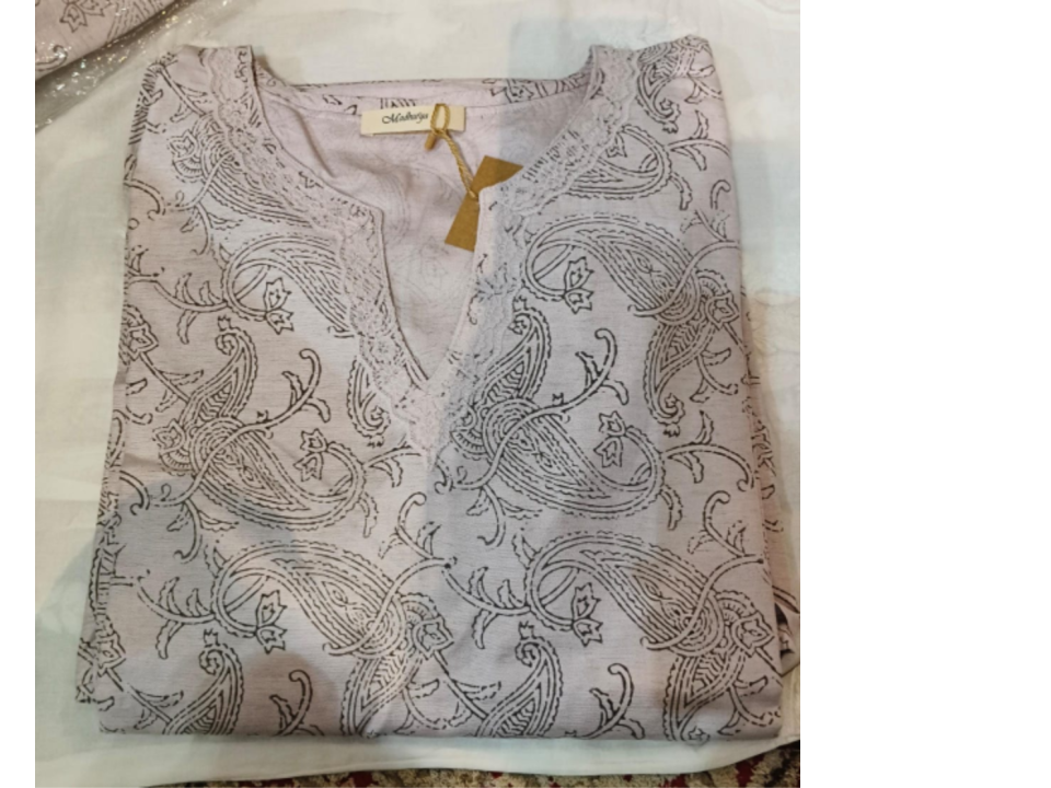 Kalamkari print Linen Cotton Kurti Pant 170095