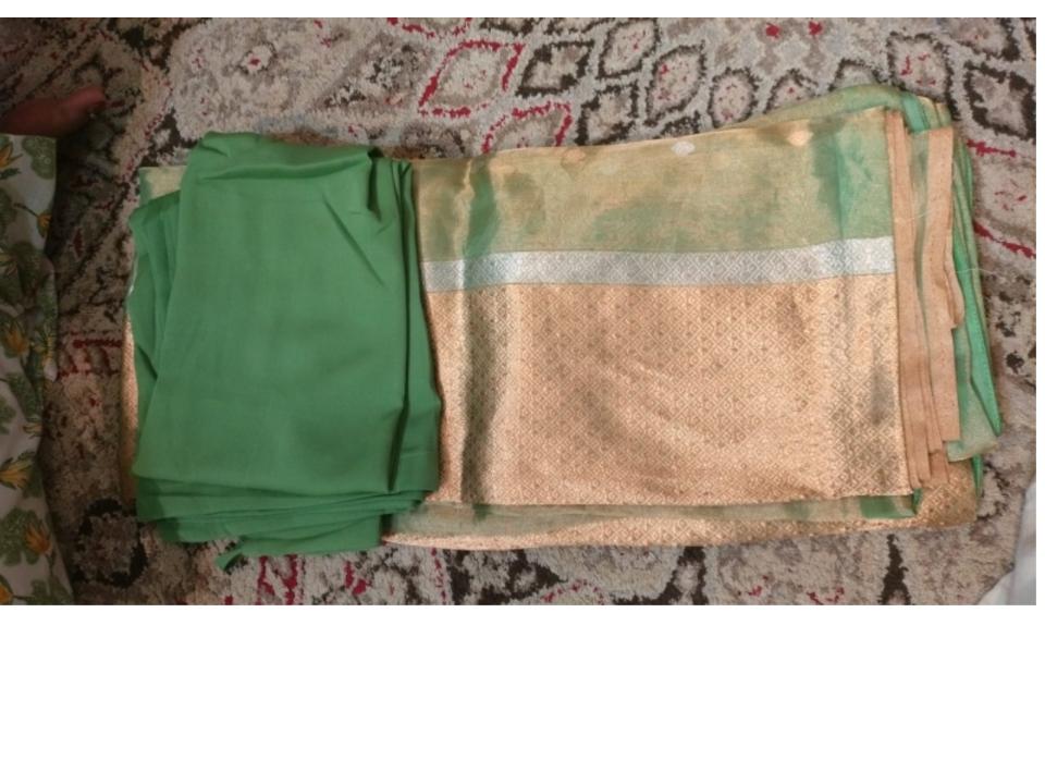 Banrasi Organza Tissue Saree with Petticoat