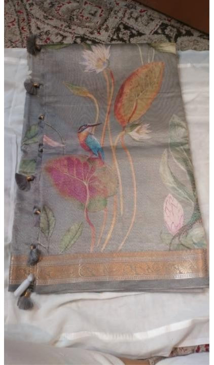 Tissue printed Saree