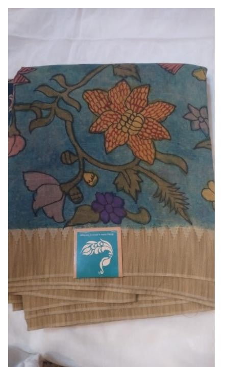 Kalamkari chanderi silk cotton Saree