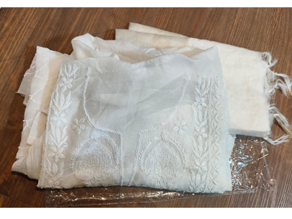 Chikankari Emb W/Dup Suit Set 175228