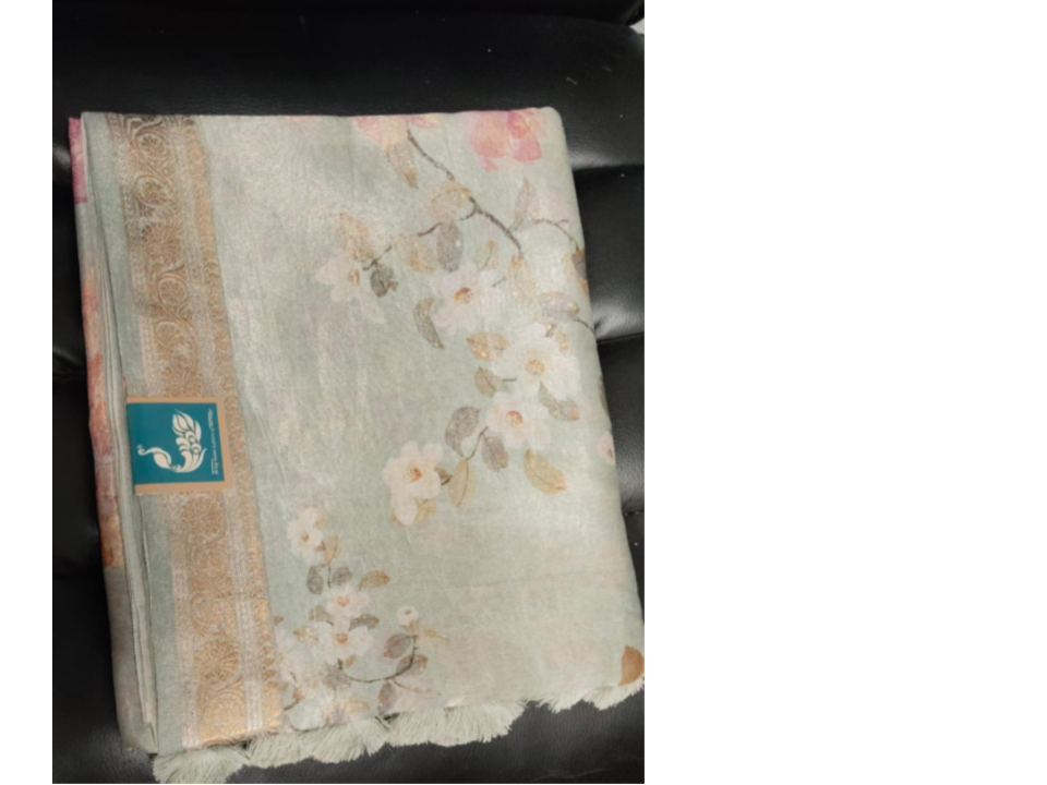 Soft Tissue Digital Print Saree 175775