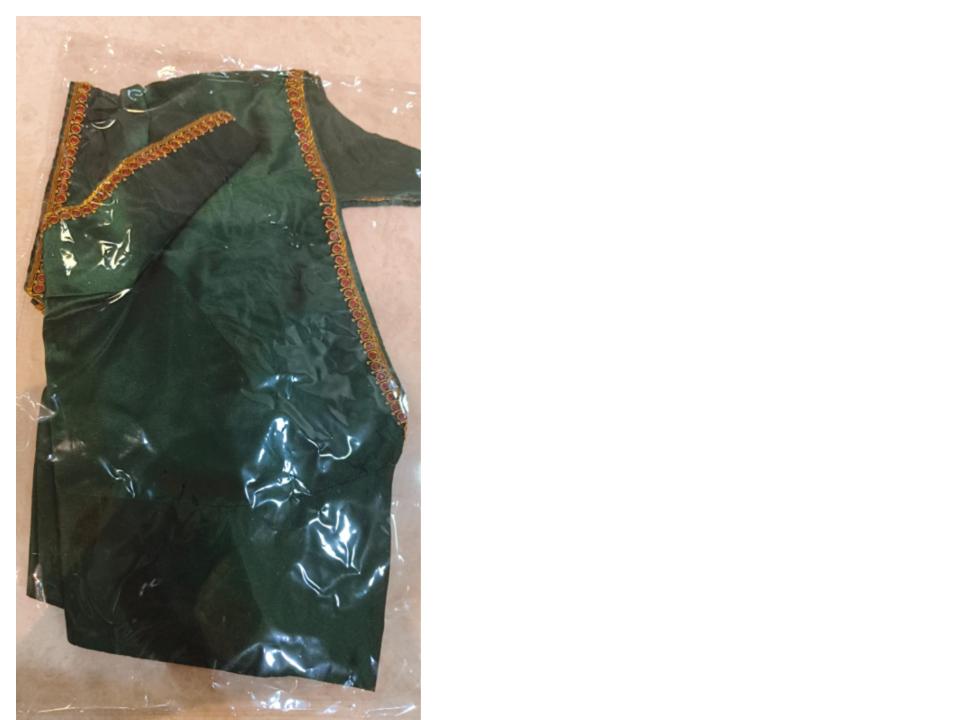 Silk With Tanjore emb  Ready Blouse
