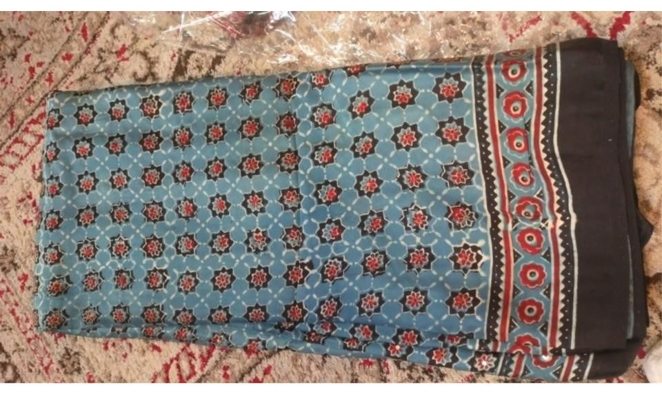 Ajrakh Modal Saree