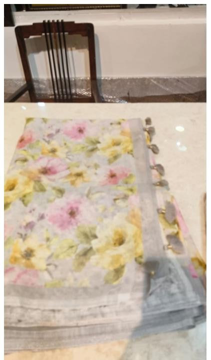 Linen Digital Print Saree
