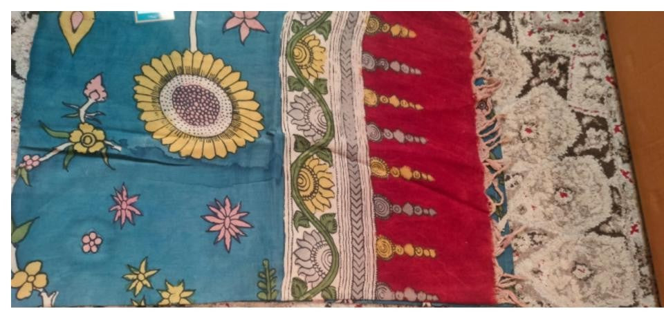 Kalamkari Chanderi Cotton Dupatta
