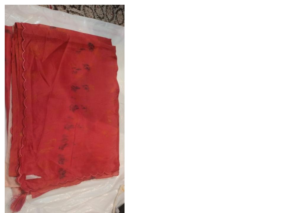 Eco Print Silk Saree