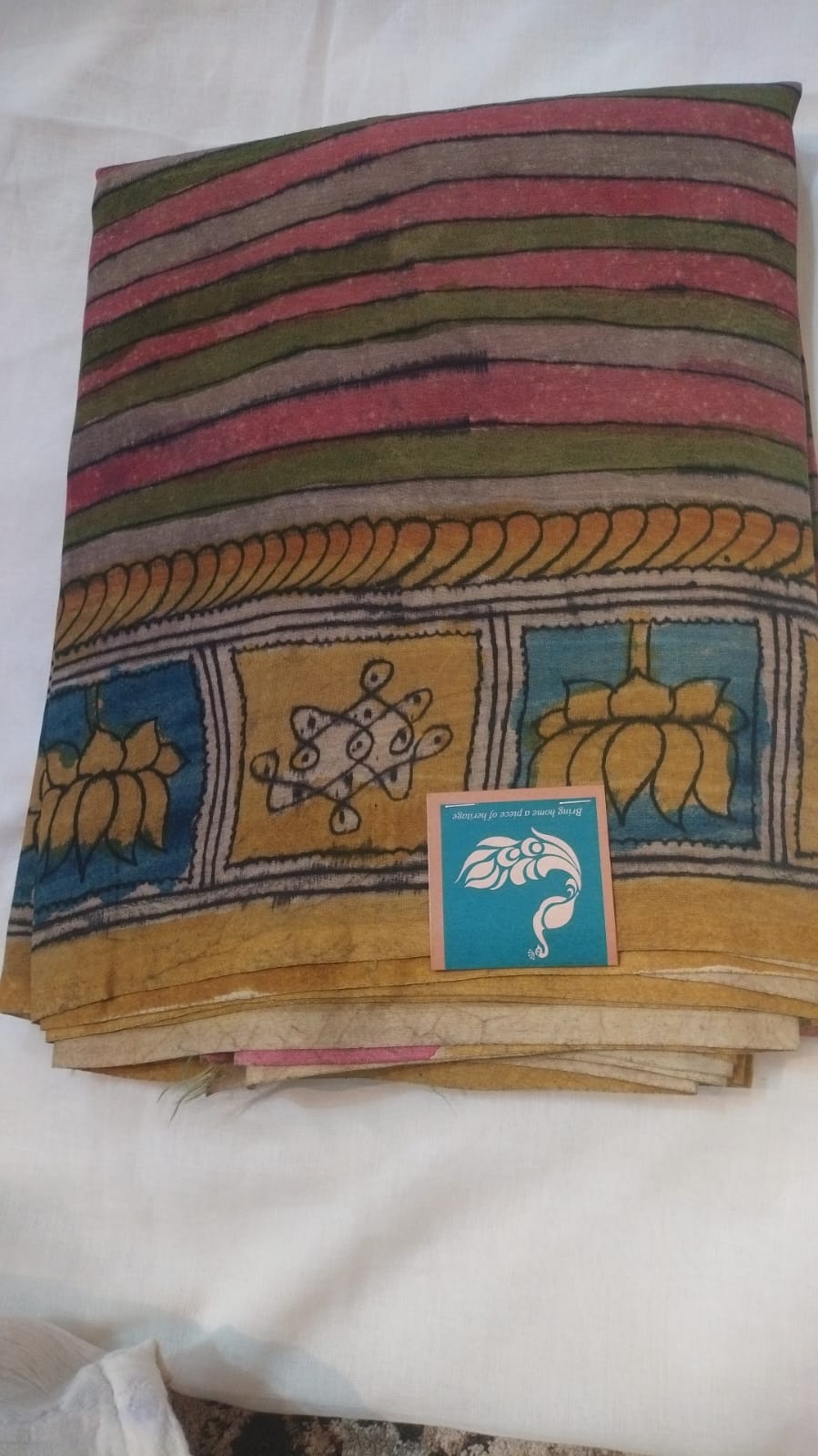 Handloom Kalamkari Silk cotton