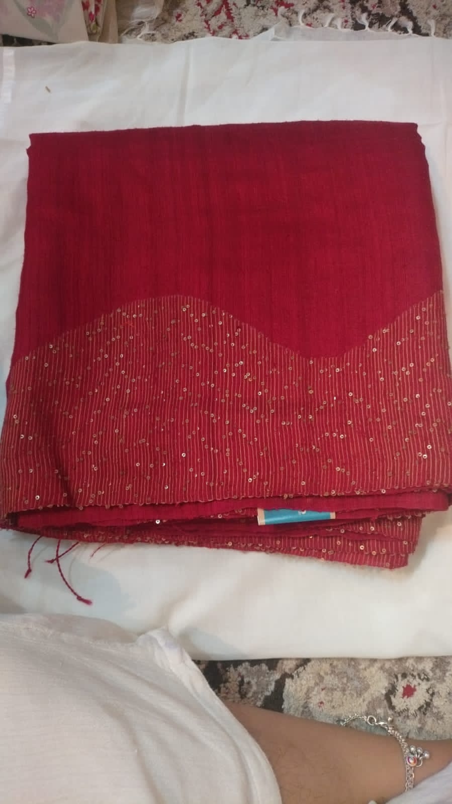 Handloom Jamdhani Silk Saree