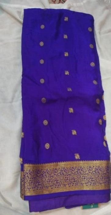 Mysore Crepe Silk with Facing saree