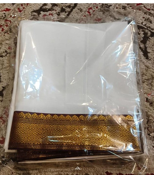 Guru Silk Dhoti Angavastram