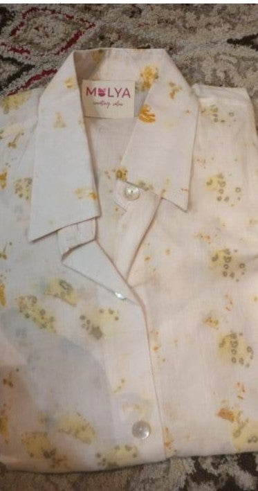 Eco Print Cotton Shirt