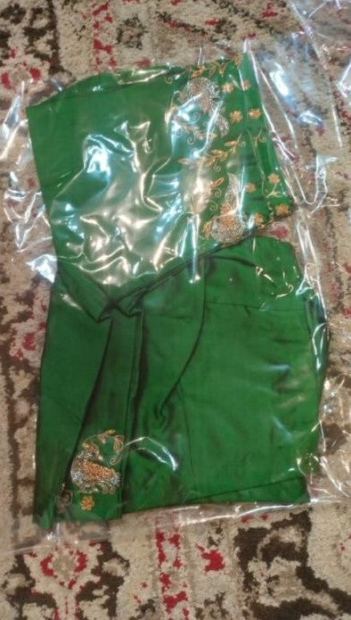 Silk with zari Emb Readymade Blouse