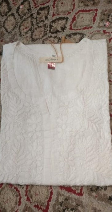 Chikankari Cotton Kurti