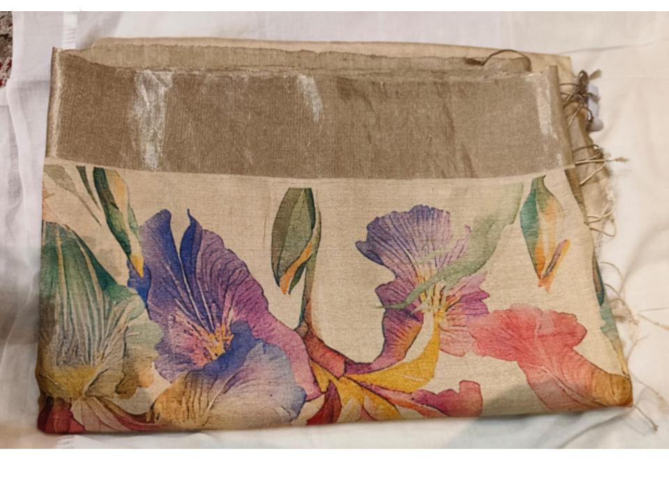Tussar Silk Printed Saree