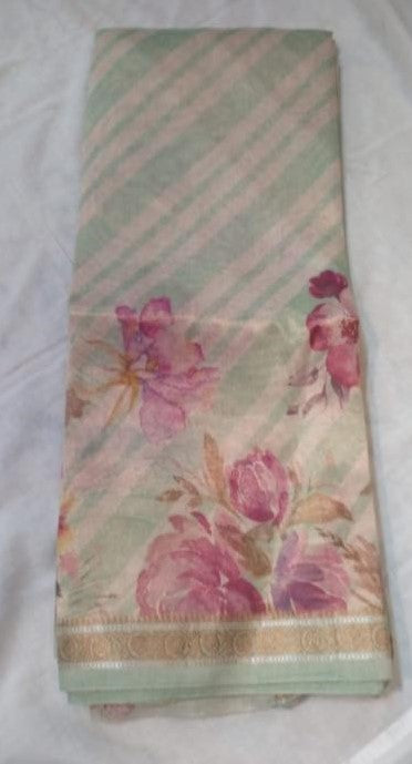 Soft Tissue printed Saree