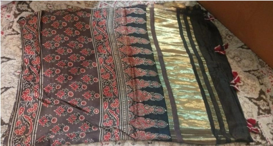 Ajrakh Modal Silk Dupatta