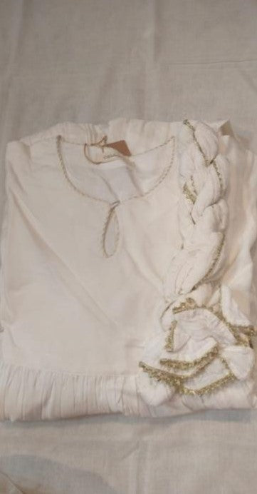 Muslin with Lurex Suit Set