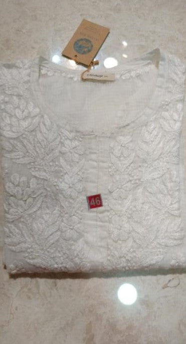 Chikankari Kota Kurti