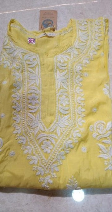 Chanderi Muslin Silk Kurti