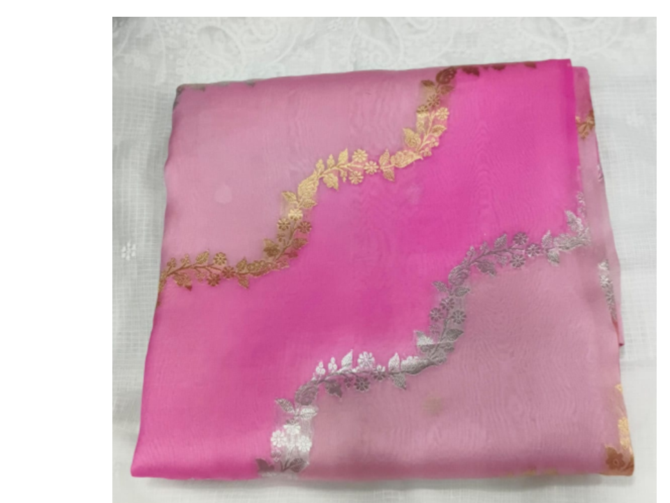Silk Organza W/facing Saree 173572