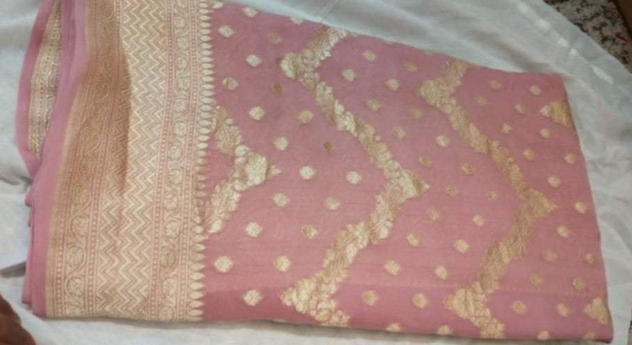 Handloom Banarasi Georgette Saree