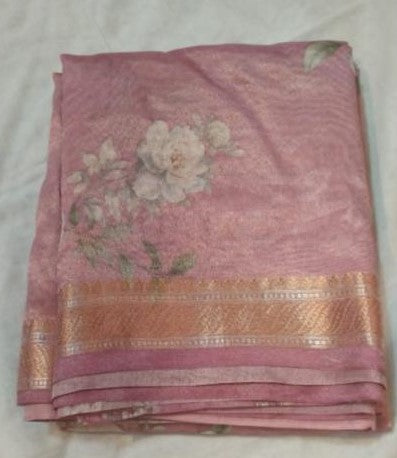 Soft Tissue printed Saree