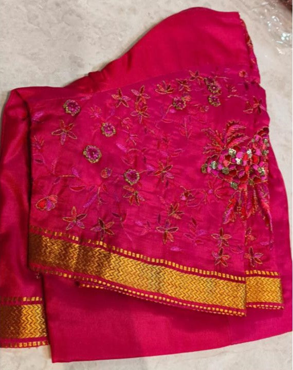 Silk with Emb Blouse
