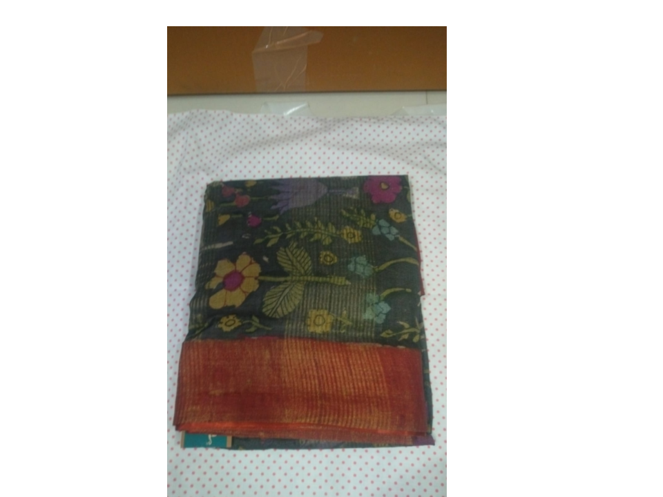 kalamkari Tussar w/facing Saree 170901