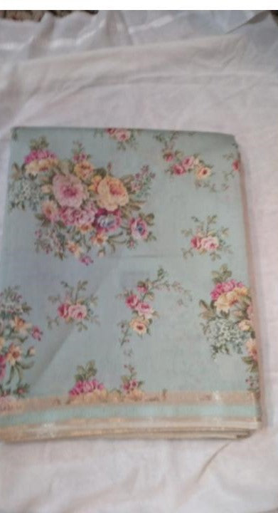 Chanderi digital print with facing Saree