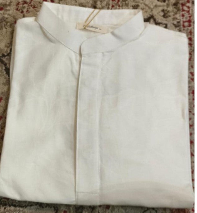 White Cotton Kurta