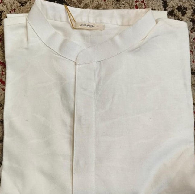 White Cotton Kurta