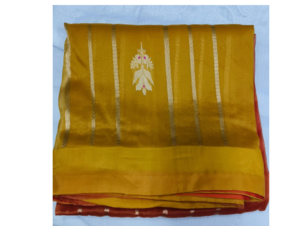 Silk Organza W/facing Saree 173577