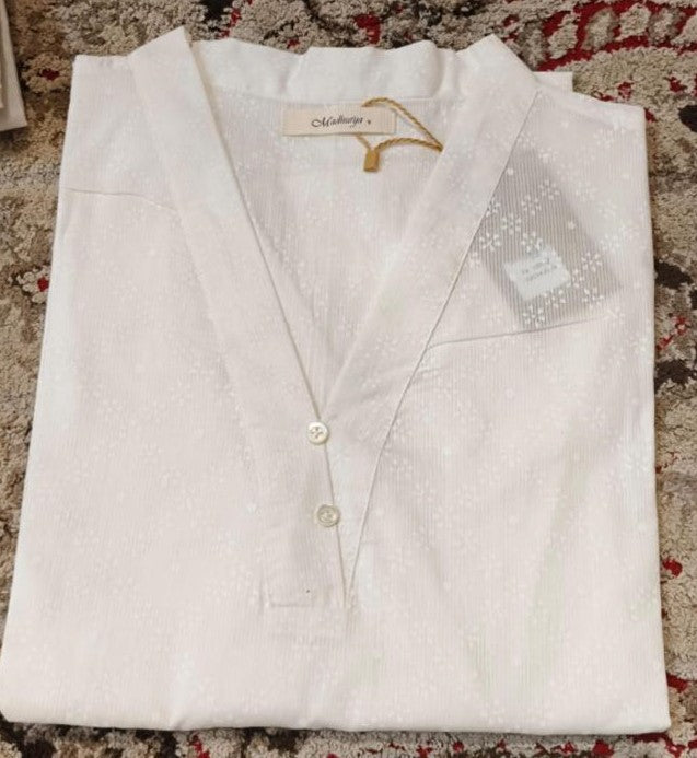 White Cotton Kurti