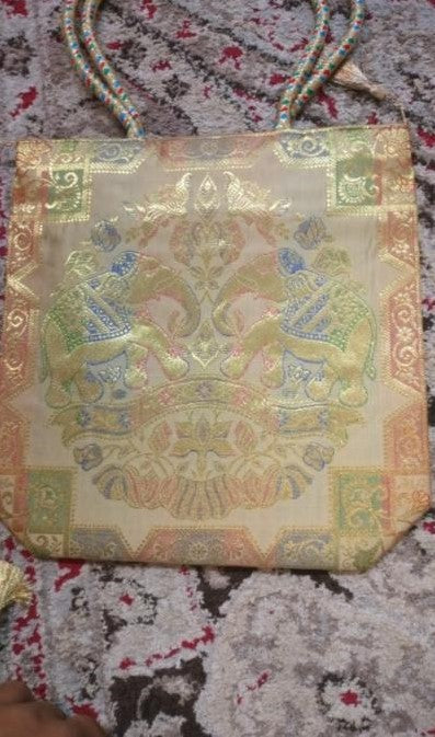 Art Silk Banarasi Bag