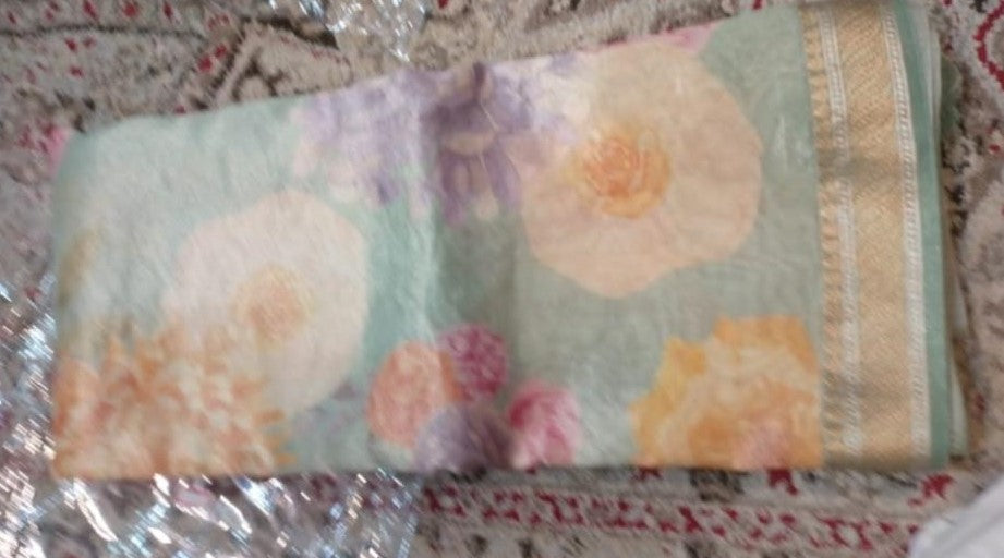 Tissue Printed Saree