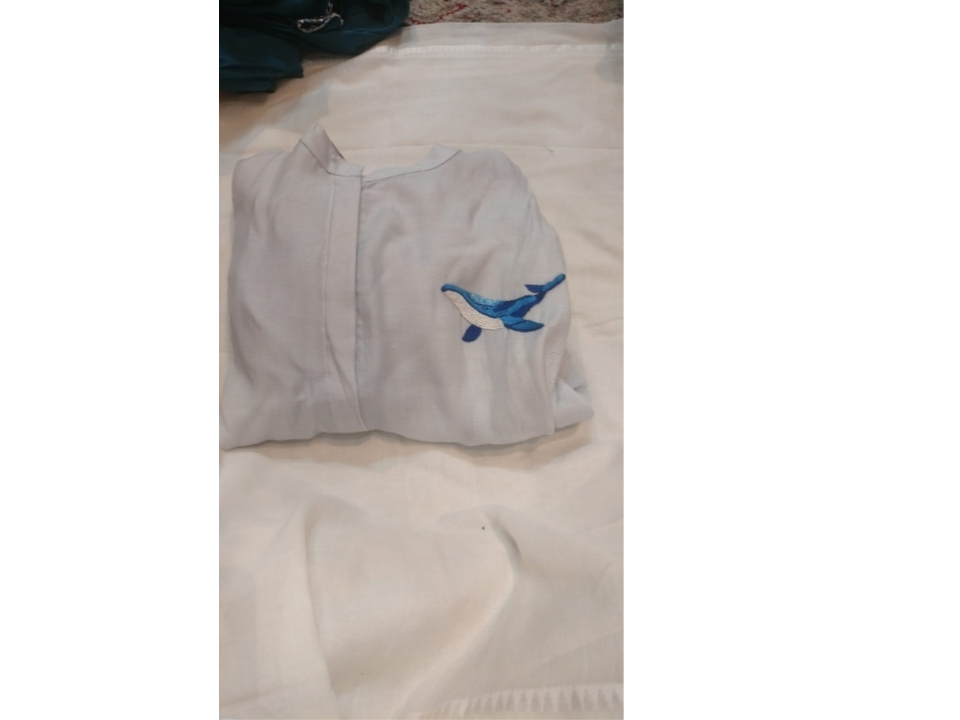 Modal Whale Emb Kurti 170490