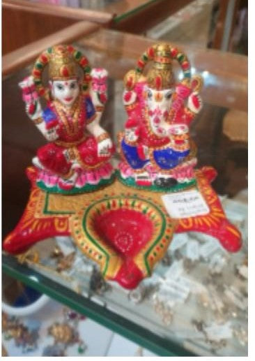 Enamel Laxmi Gamesh idol