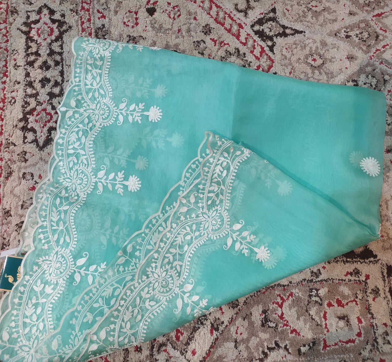 Organza Ari Embroidery Dupatta
